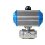 Y Type Ball Valve for Water Industrial Usage SS304 Internal Thread Pneumatic
