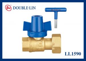 Wholesale Female / Female Revolving Nut With Lockable Handle Brass Ball Valve from china suppliers