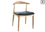 Comfortable Commerical Wood And Upholstered Dining Chairs With Custom Color