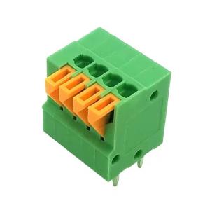 China PA66 Housing 2.54mm Pitch PCB Screwless Terminal Block on sale
