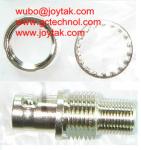 BNC Female To F Male with washer and nut Coaxial Adapter Coaxial Adaptor for