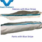 Lightweight White Microporous Coverall with Hood No Boots Made of Micro Film