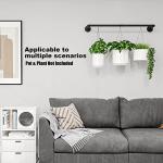 Metal Flowerpot Hanger for Window Wall Ceiling Herb Garden Wood Type Pergolas