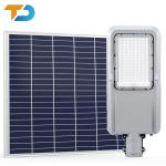 Full die casting aluminum solar light 100w 8m ip66 solar outdoor light effect