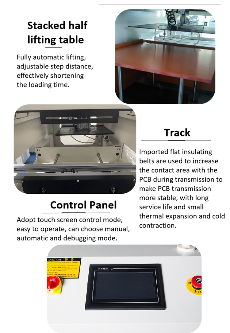 Automatic SMT PCB Vacuum Suction Loader and Unloader with SMEMA Signal and 1 Year Warranty for Magazine Type PCB Handling