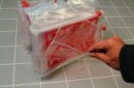 Fresh vegetable Grape Cherries transparent plastic Packaging Bag, Slider Zipper