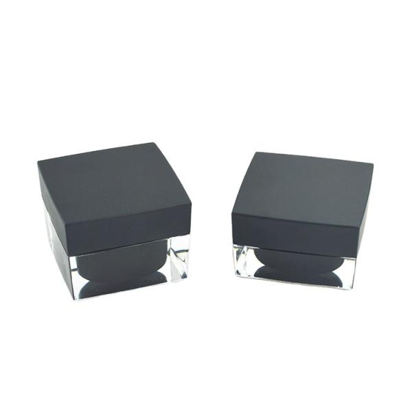 Thick Wall Square Shape Acrylic Jar Plastic Container 30g 50g for Lotion and