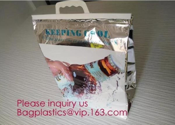 Aluminum Foil Food Use Disposable Cooler Bag Insulated Thermal Bag Organizer