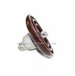 Brown Color ANSI 52-4 Density Porcelain Suspension Insulator OEM Available