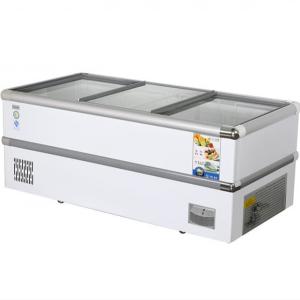 Wholesale Freezer display cabinet commercial large capacity horizontal freezer fresh-keeping and freezing from china suppliers
