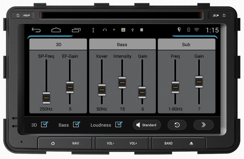 ouchuangbo car gps navigation s160 for Ssangyong Rexton with sat nav android 4.4 radio player