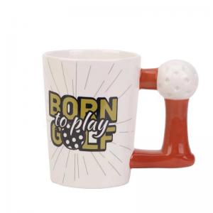 Wholesale Coffee Mug Golf Ball Custom Ball Shape Ceramic Drinkware any Volume ceramic coffee Mugs from china suppliers