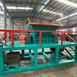 Twin Shaft Hob Shredder Solution for Old Leather Woven Bag Mulch Film and