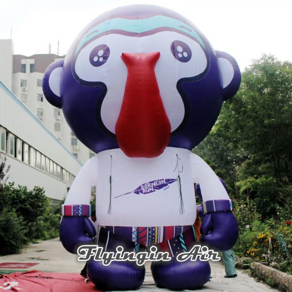 Quality Inflatable Cartoon Model, Standing Inflatable Monkey for Boxing Match for sale