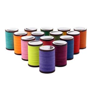 Wholesale 80m/Cone High Strength Polyester Sewing Thread Round Waxed Thread for Leather Hand-art from china suppliers
