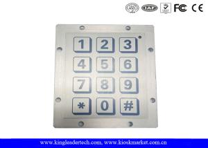 Wholesale Rugged Touch Metal Piezoelectric Keyboard Panel Mount With 12 Flat Keys 3x4 Matrix from china suppliers