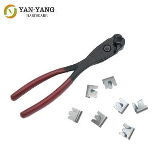 China Furniture hardware metal mattress clip plier manual hand tool plier with soft grip plastic handle for M88 clip on sale