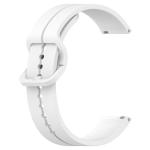 Silicone 22mm 20mm Watch Band Strap Flat Head Groove Quick Release