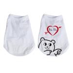 White Polyester Sublimation Dog Clothes Customized Blank Dog Shirts For