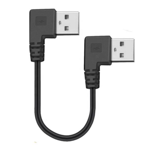 CUSTOM 0.25M 0.3M 90 Degree RIght Angle Male USB to Right Angle Male USB 2.0