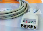 6 Leads Compatible ECG Monitor Cable , 6 Pin Ecg Cables And Leadwires