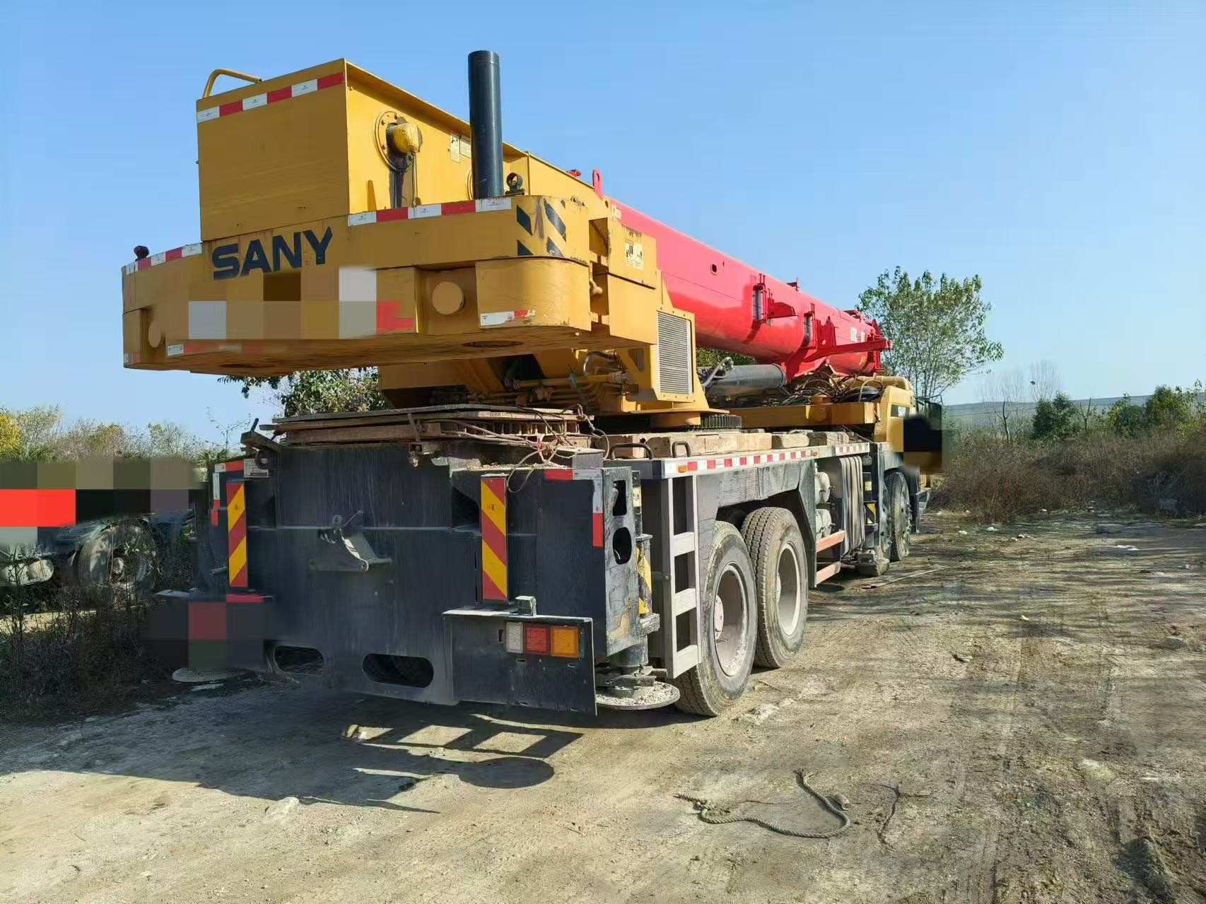 2018 Used SANY Mobile Truck Crane 55 Tons With YUCHAI Engine And 5 Crane Jib