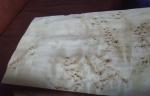 Poplar Natural Burl Sliced Cut Wood Veneer Sheets , Elm Burl Veneer
