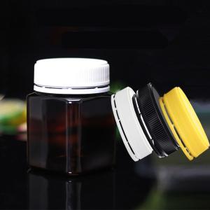 Wholesale Custom Printing 400ml Plastic Food Jars square Shape Honey Packaging PET Bottle Recycling from china suppliers