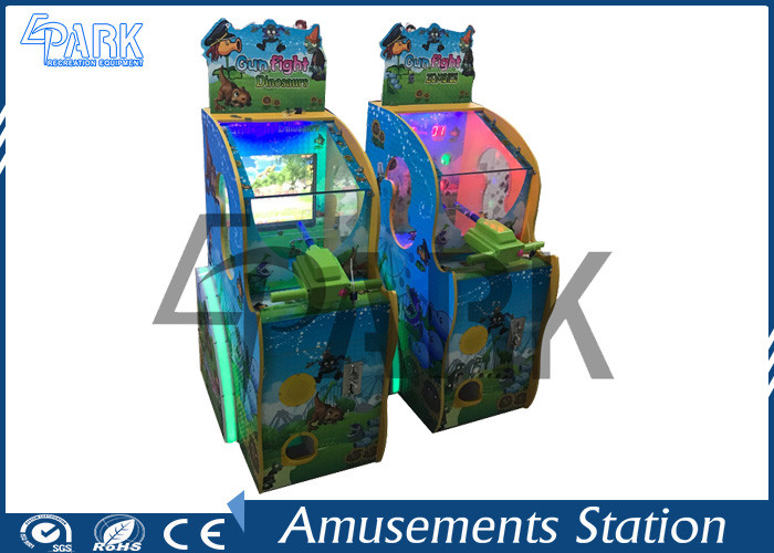 Indoor Hot Sale Kids Coin Operated Prize Redemption Arcade Gun Fight Dinosaurs Shooting Game Machine