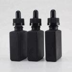 Matte Black Essential Oil Container Rectangular With Child Resistant Cap