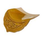 Chinese Glazed Roof Tile High Gloss Green Ceramic Material Finish Ideal For