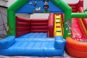 Wholesale Custom Inflatable Cartoon Theme Bounce Houses With Slide For Rental Business from china suppliers