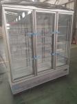 2 / 3 Door Air Cooled Refrigerated Display Cabinet White Commercial Large