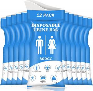 Wholesale Disposable Urinal Bag, 12/24 Pcs 800ML Emergency Urine Bag, Unisex Urinal Bag, Portable Camping Pee Bag, Travel Urine from china suppliers