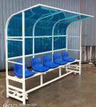 High Grade Steel Material Soccer Team Shelter And Substitute Bench For Portable