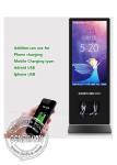 4K FHD Cellphone Charging Station Kiosk Digital Signage 55inch Advertising
