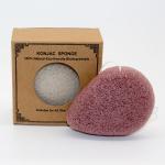 Dark Brown Water Drop Makeup Sponge Pore Cleanser Konjac Exfoliating Sponge