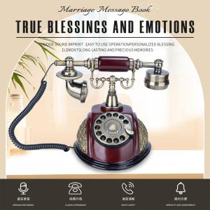 Wholesale Memorable Message Guest Phone Book Robust Clear Recording Wedding Record Guest Book from china suppliers