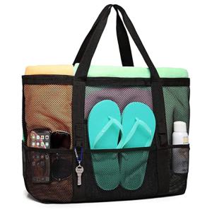 Wholesale Women Mesh Transparent Bag Double Layer Heat Preservation Large Picnic Beach Bags from china suppliers