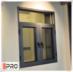 Rainproof Aluminum Casement Windows Thermal Break Aluminium System Design double