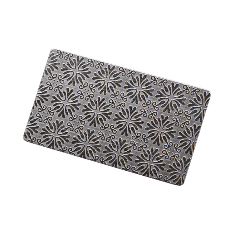 304 316L Stainless Steel Sheet Etched Embossed For Lifts Interiors And Kitchen Panel
