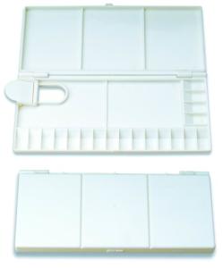 Wholesale White Plastic Paint Palette Watercolor Painting Accessories Different Size Different Shape from china suppliers