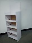 Cardboard Display White Floor Display Stand Rack Toy Cardboard Shelves