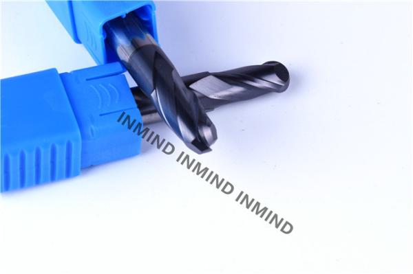 4mm - 20mm Ball Nose High Speed Steel End Mill With AlTiN Coating Standard