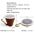 Mini Travel 270ML 9.2oz Collapsible Silicone Coffee Cup