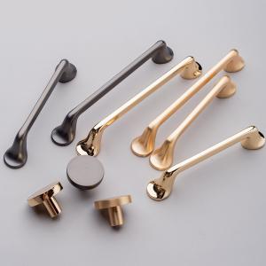 Wholesale Brushed Brass Cabinet Hardware Handle Polished For Wardrobe Drawer from china suppliers