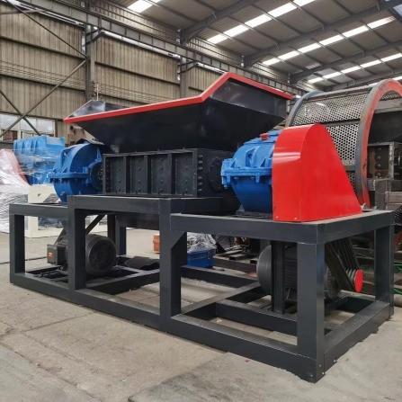 Plastic Shredder Double Shaft Double Power for Waste Plastic Bottle Metal Scrap
