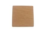 One Side PU Square Drink Coasters Set Velvet Glass Cup Coasters Debossing