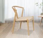 Sturdy Natural Solid Wood Woven Cord Wishbone Chairs The Perfect Addition to