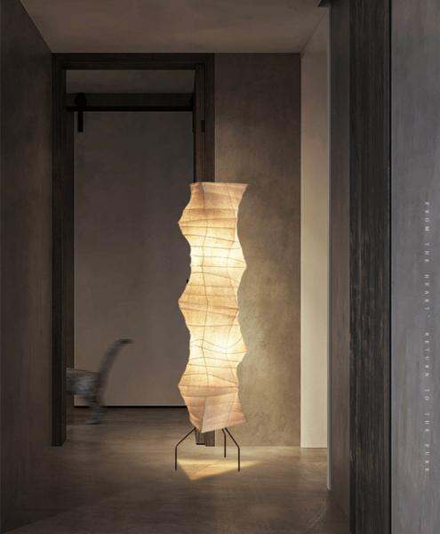 Japanese Designer paper Chandelier Simple Art Living Room Bedroom Akari